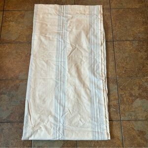 Pottery Barn Curtain Panel Striped Linen Cotton Blend Black Out Filtering 50x84”